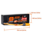Spektrum SPMX53S30H5 5000mAh 3S 11.1V 30C Smart G2 Hardcase LiPo w/IC5 Connector - Hobby City NZ