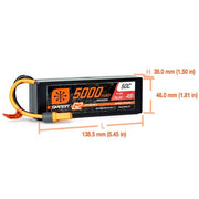Spektrum SPMX54S50H5 5000mAh 4S 14.8V 50C Smart G2 Hard Case LiPo w/IC5 Connector - Hobby City NZ