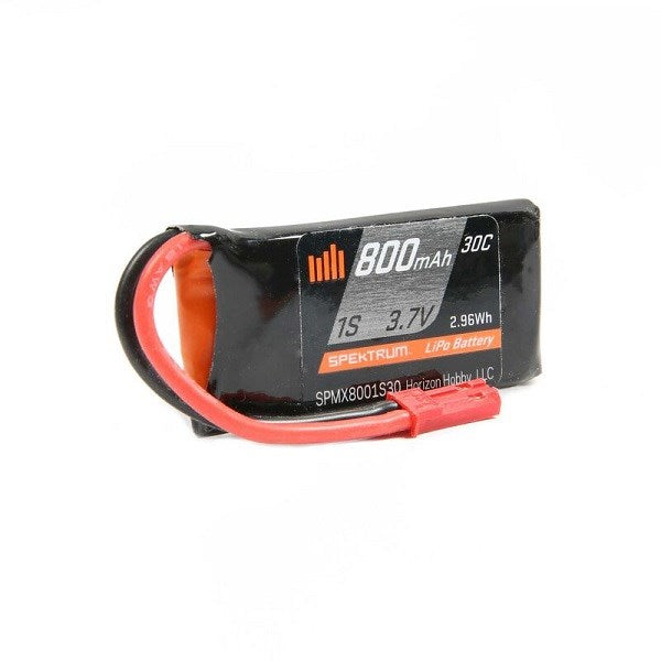 zSpektrum SPMX8001S30 800mAh 1S 3.7V 30C LiPo Battery w/JST Connector