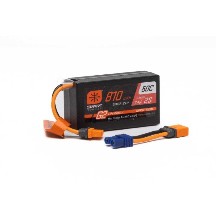 Spektrum SPMX812SH2 Smart 810mah 50c g2 S2 lipo battery with IC2