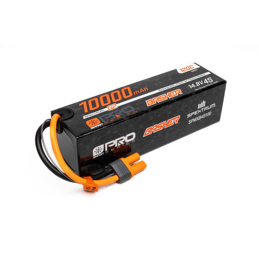 Spektrum SPMXB4S100 10000mAh 4S 14.8V Smart Pro Basher LiPo Battery, 120C IC5 (9255887765741)