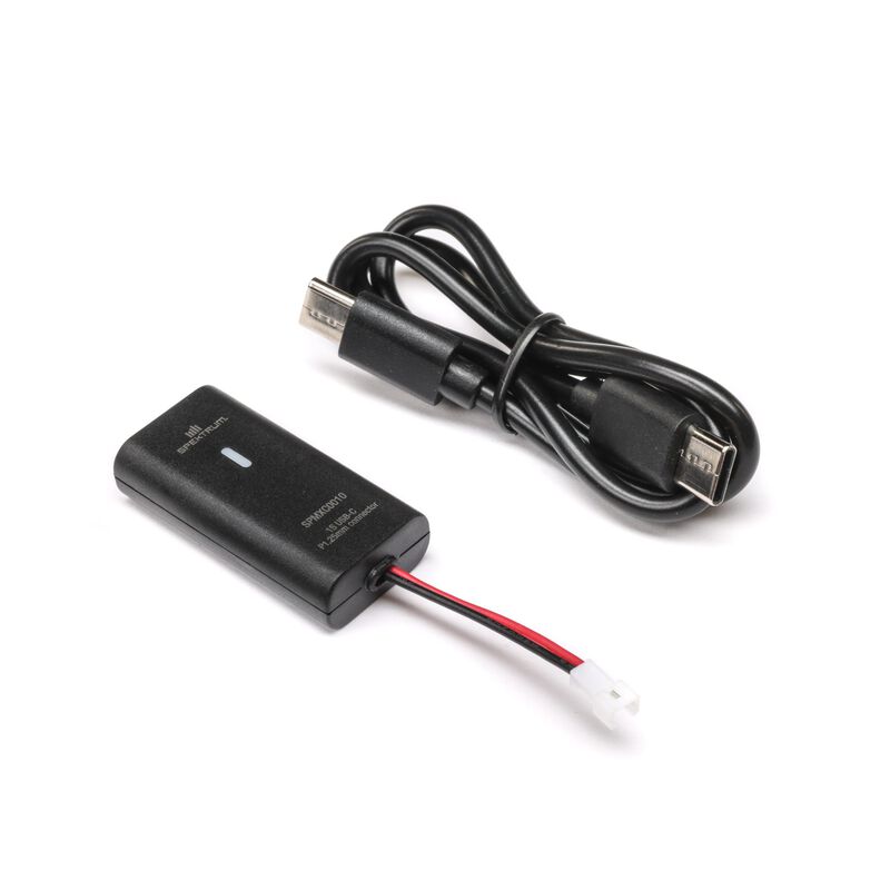 Spektrum 1S PH1.25 2-Pin USB-C 500mAh Battery Charger