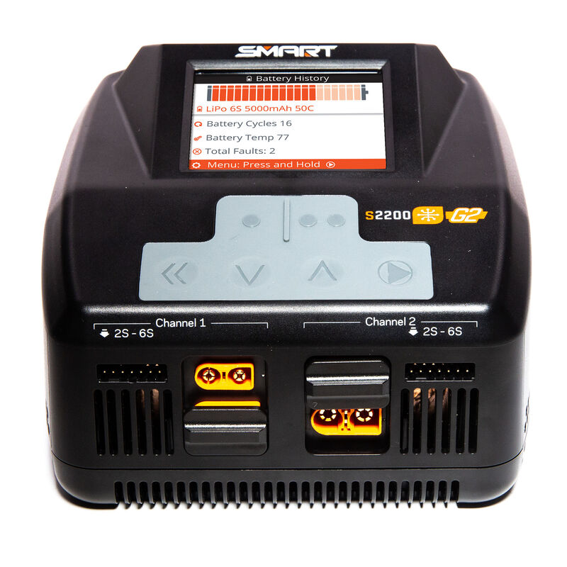 Spektrum SPMXC2010 Spektrum Charger AC Smart S2200 G2 Dual Channel 2x200W - Hobby City NZ