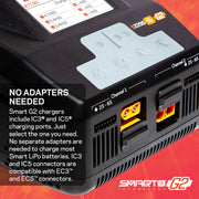 Spektrum SPMXC2010 Spektrum Charger AC Smart S2200 G2 Dual Channel 2x200W - Hobby City NZ