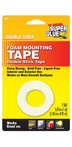 Super Glue SGSD1 Double-Sided Foam Mounting Roll (5/8" x 36") (7540448788717)