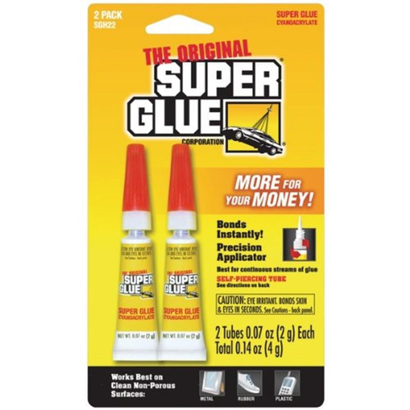 Super Glue SGH22 Super Glue 2-Pack (0.07oz/2g ea.)