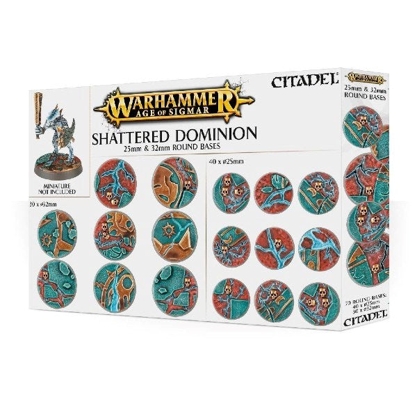 Warhammer Age of Sigmar 66-96 Shattered Dominion 25mm and 32mm Round Bases - Hobby City NZ