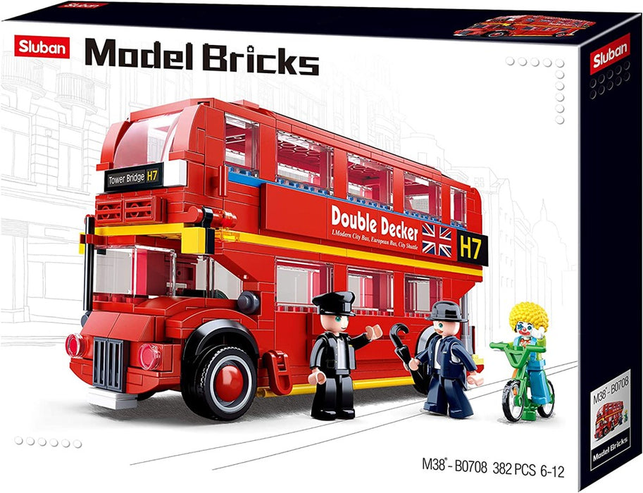 xSluban B0708 Model Bricks London Bus - 382 Pc