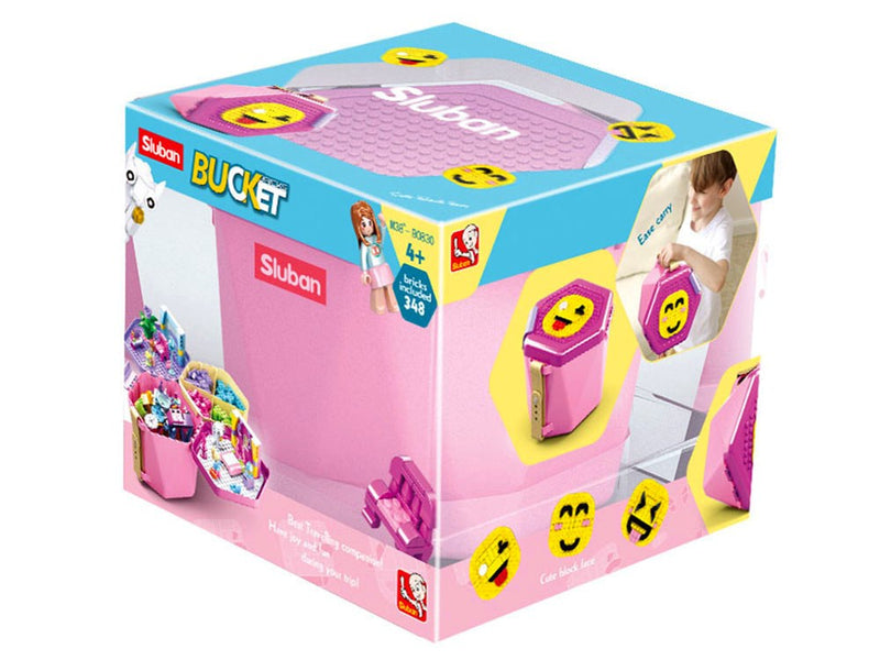 xSluban B0830 Bricks Bucket Girls - 348 Pc