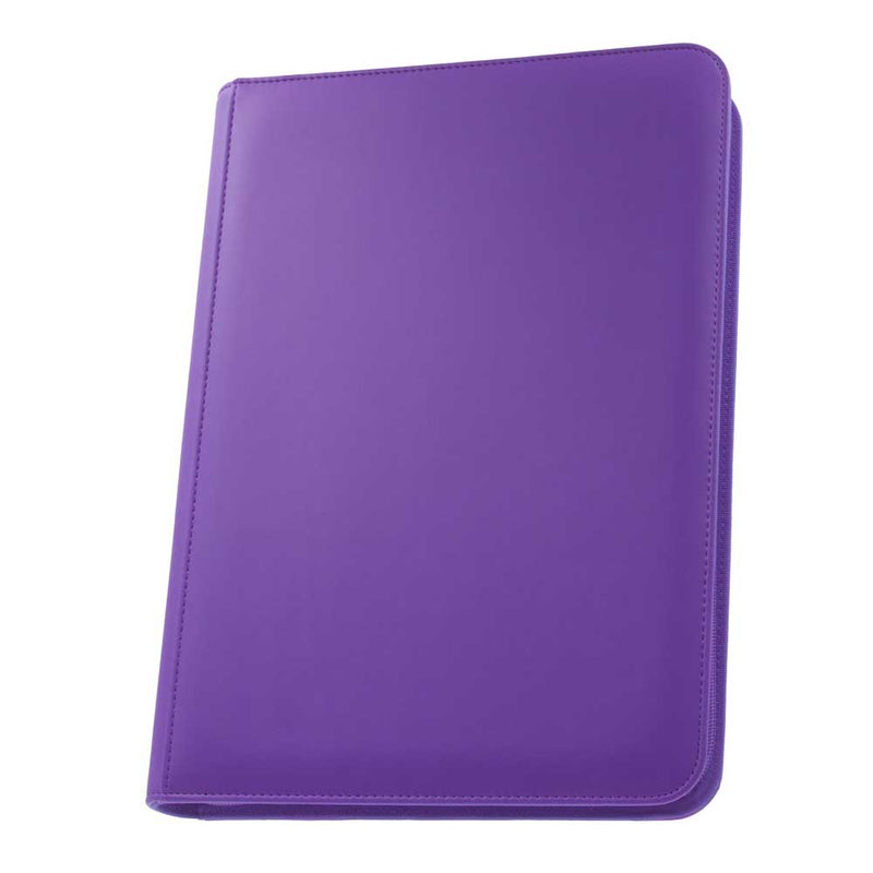 Palms Off STL-09-PUR STEALTH 9 Pocket Zip Binder Purple (9003879235821)