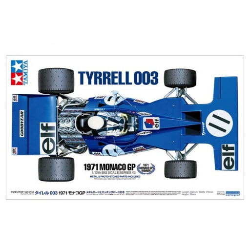 Tamiya 12054 1/12 Tyrrell 003 w/Photo-etched Parts - 1971 Monaco GP - Hobby City NZ