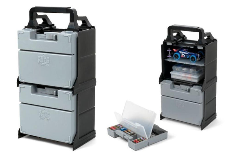 Tamiya 15424 Mini 4WD Portable Pit (Black/Grey)