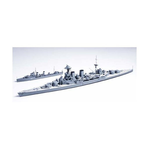 Tamiya 31806 1/700 British Battlecruiser HMS Hood and E Class Destroyer (8324804739309)