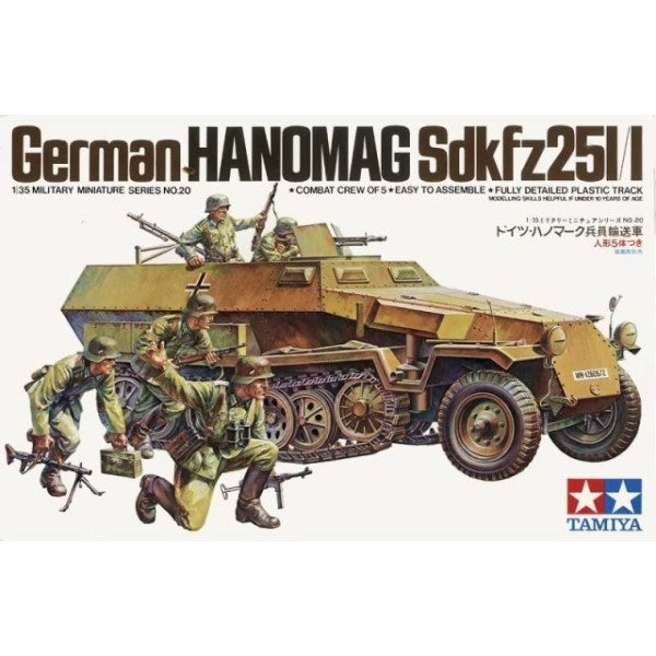Tamiya 35020 1/35 German Hanomag Sd.Kfz. 251/1 Ausf. C (8324638572781)