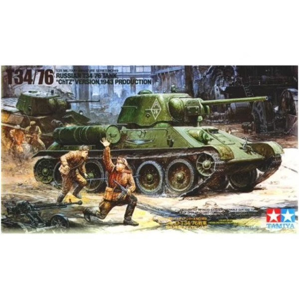 Tamiya 35149 1/35 Russian Tank T34/76 - "ChTZ" Version 1943 Production (8941171933421)