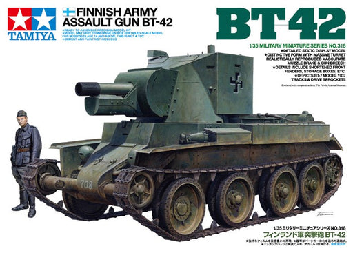 Tamiya 35318 1/35 Finnish Army Assault Gun BT-42 (8278286565613)