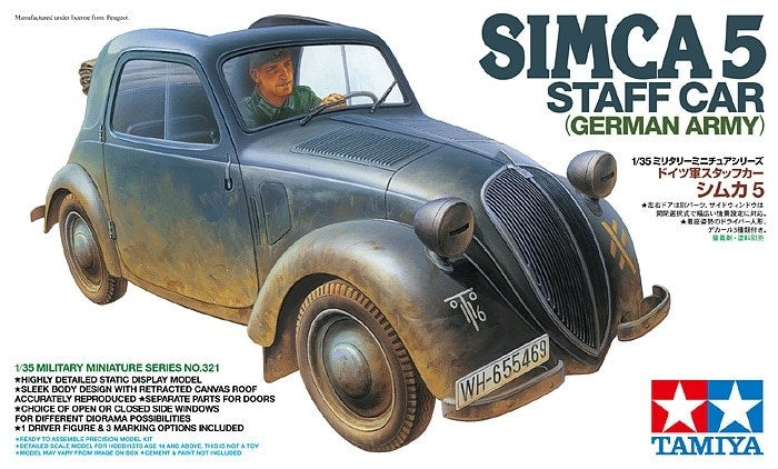 Tamiya 35321 1/35 Simca 5 German