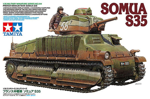 Tamiya 35344 1/35 French Medium Tank SOMUA S35 (7584446742765)