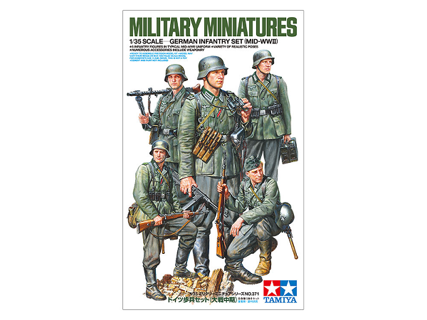 Tamiya 35371 1/35 German Infantry Set (Mid-WWII)