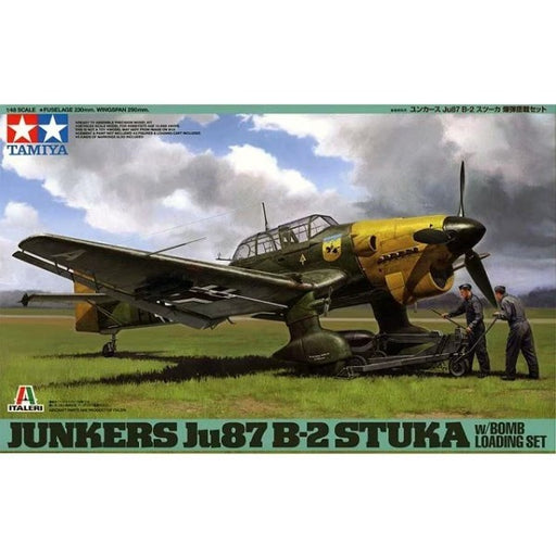 Tamiya 37008 1/48 Junkers Ju 87B-2 Stuka w/Bomb Loading Set (8278369042669)