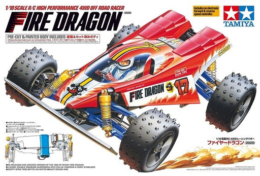 Tamiya 47457 RC Kit: 1/10 4WD Fire Dragon (2020) - Pre-painted (7546190889197)