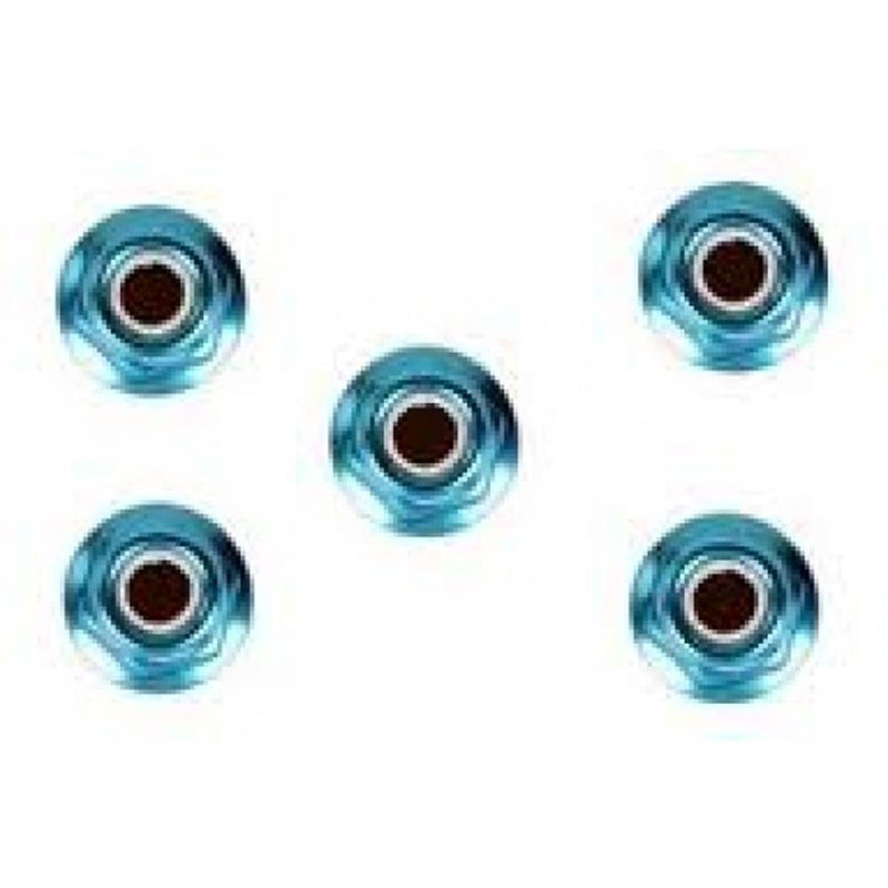 Tamiya 53159 4MM AL-FLANGE LOCK NUT (5) BLUE - Hobby City NZ