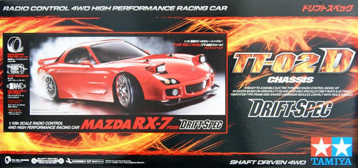 Tamiya 58648 RC Kit: 1/10 4WD Mazda RX-7 (FD3S) Drift Spec (TT-02D) (8278042771693)