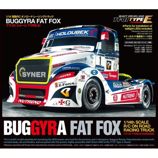 Tamiya 58661 RC Kit: 1/14 4WD Buggyra Racing Fat Fox (TT-01E) (8442889208045)