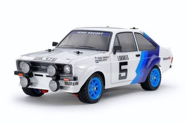 Tamiya 58687 RC Kit: 1/10 4WD Ford Escort Mk II Rally (MF-01X) - Pre-painted White