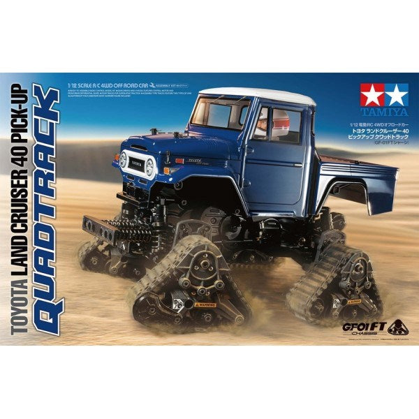 Tamiya 58704 RC Kit: 1/12 4WD Toyota Land Cruiser 40 Pick-Up Quadtrack (GF-01FT) - Hobby City NZ