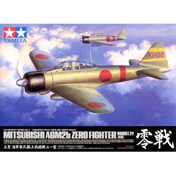 Tamiya 60317 1/32 Mitsubishi A6M2b Zero Fighter Model 21 (Zeke) - Hobby City NZ (7901837983981)