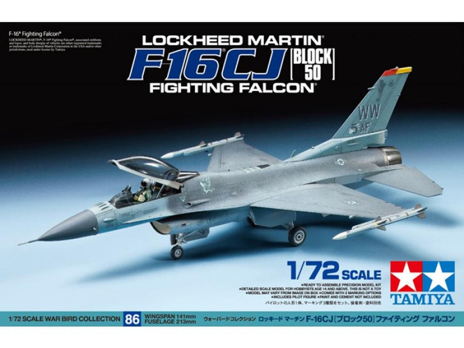 Tamiya 60786 1/72 F-16CJ Fighting Falcon (8324643356909)