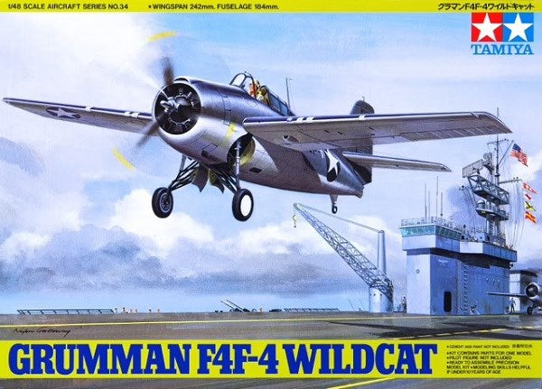 Tamiya 61034 1/48 Grumman F4F-4 Wildcat (8278123086061)