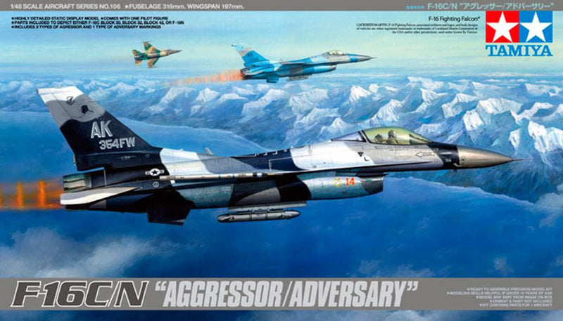 Tamiya 61106 1/48 F-16C/N Aggressor/Adversary - Hobby City NZ (7537799758061)