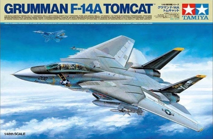 Tamiya 61114 1/48 Grumman F-14A Tomcat Aircraft Series No.114