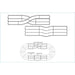 Tamiya 69579 Mini 4WD Japan Cup JR Circuit Lane Change and Extension Set (White) (8278331883757)