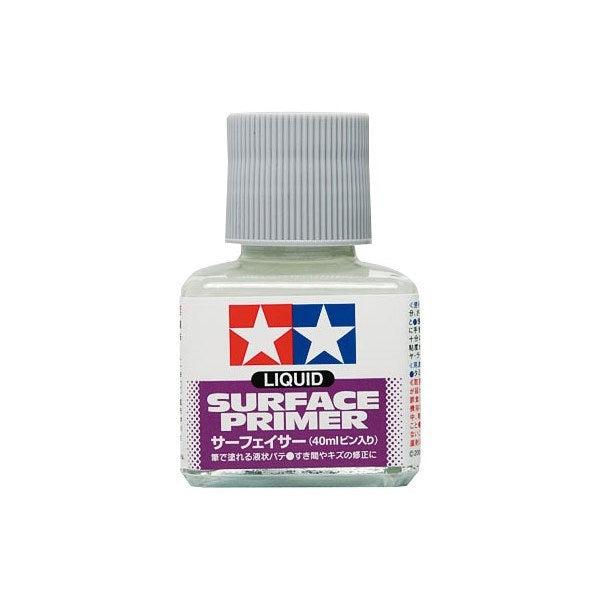 Tamiya 87075 Liquid Surface Primer - Light Gray (40ml)