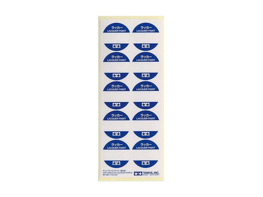 Tamiya 87196 CAP LABELS LACQUER PAINTS (8346784727277)