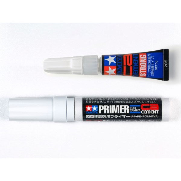 Tamiya 87211 CA Cement and Primer Set (PP/PE/POM/EVA)