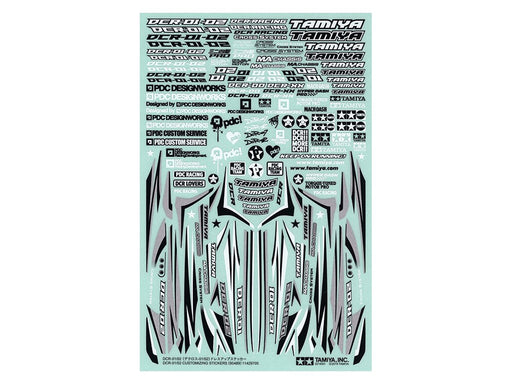 Tamiya 95489 DCR-01/02 CUSTOMIZING STICKER SET (8278165094637)