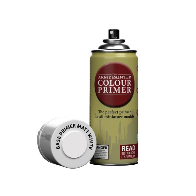 Army Painter CP3002 Base Primer - Matt White - 400ml Spray Paint - Hobby City NZ (8964632215789)
