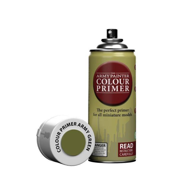 Army Painter CP3005 Colour Primer - Army green - 400ml Spray Paint - Hobby City NZ (8964632314093)