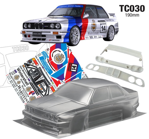 Team C TC030-W 1/10 BMW E30 W/3D Wing and Grill 190mm Warsteiner Decal Sheet (9255888486637)