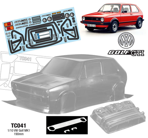 Team C TC041 1/10 VW Golf GTI MK1, 190mm (9255888584941)
