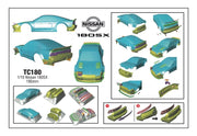 Team C TC180 1/10 Nissan 180SX, 195mm by (9255889010925)