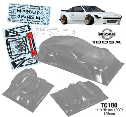 Team C TC180 1/10 Nissan 180SX, 195mm by (9255889010925)