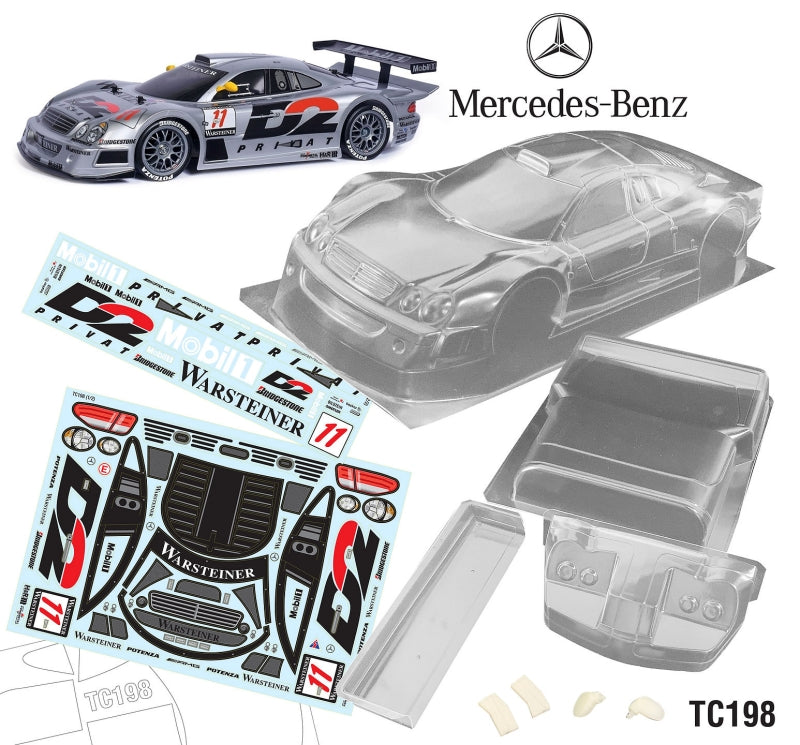 Team C TC198-D 1/10 Mercedes-Benz CLK GTR 1998 190mm D2 Decal Sheet - Hobby City NZ (8319242830061)