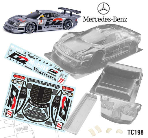 Team C TC198-D 1/10 Mercedes-Benz CLK GTR 1998 190mm D2 Decal Sheet - Hobby City NZ (8319242830061)