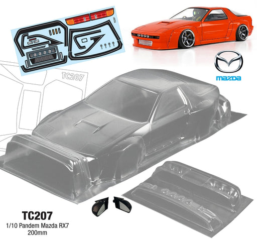 Team C TC207 TC207 1/10 Pandem Mazda RX7, FC, Series 4, 200mm (9255889076461)