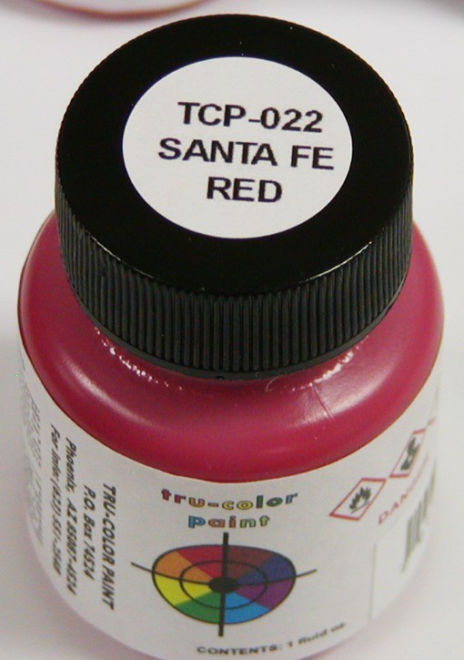 Tru-Color Paint 022 Santa Fe Red 1oz (6630980681777)
